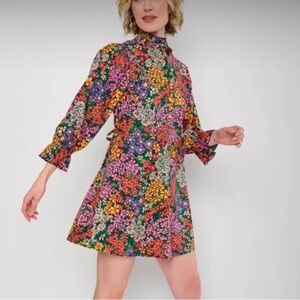 Flora Bea NYC Adelina Floral A-line Dress Size Medium